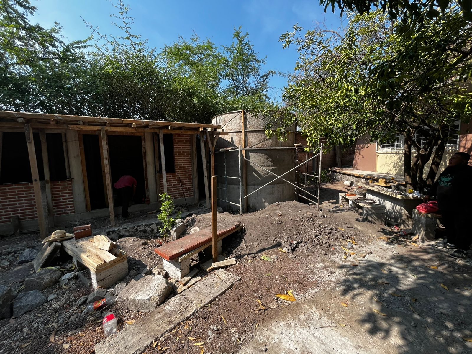 Obra del sistema de agua